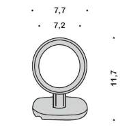 Colombo Complimenti держатель настенный для фена (кольцо д.7см), хром B9999 - Colombo Complimenti держатель настенный для фена (кольцо д.7см), хром B9999