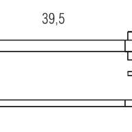 Basic Q/держатель для полотенца-39,5 см, хром B3709 - Basic Q/держатель для полотенца-39,5 см, хром B3709