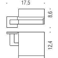 Basic Q/держатель для туалетной бумаги,с крышкой-17,5см, хром В3791 - Basic Q/держатель для туалетной бумаги,с крышкой-17,5см, хром В3791