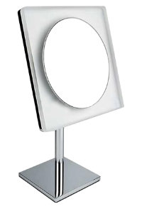 Colombo Complimenti зеркало косметическое настольное с LED подсветкой- 20*20* h33.5см, х3 увеличение хром B9755