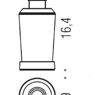 ROAD/дозатор для жидкого мыла настольный-L0.25, хром/стекло B9339 - ROAD/дозатор для жидкого мыла настольный-L0.25, хром/стекло B9339