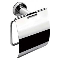 Basic/держатель для туалетной бумаги,с крышкой-14см, хром В2791