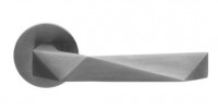Дверная ручка на круглой розетке DND HANDLES LU40 PGS LUXURY графит сатинированный