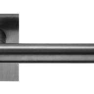 Дверная ручка на квадратной розетке DND HANDLES BN10/R PGS BLEND графит сатинированный - Дверная ручка на квадратной розетке DND HANDLES BN10/R PGS BLEND графит сатинированный